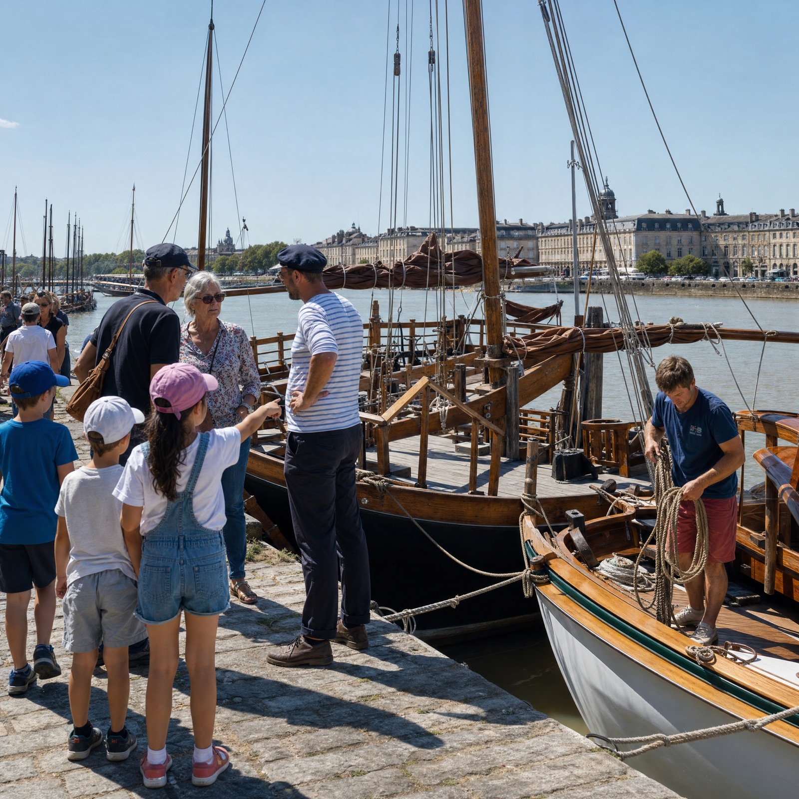 Groupe scolaire sur l'estran du Bassin d'Arcachon, découverte des parcs à huîtres